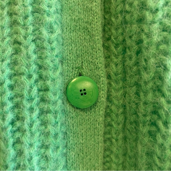 Sezane Green Cardigan Sweater - Picture 6 of 7